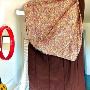 Vintage Sleeping Bag, 70s, Groovy Paisley Print